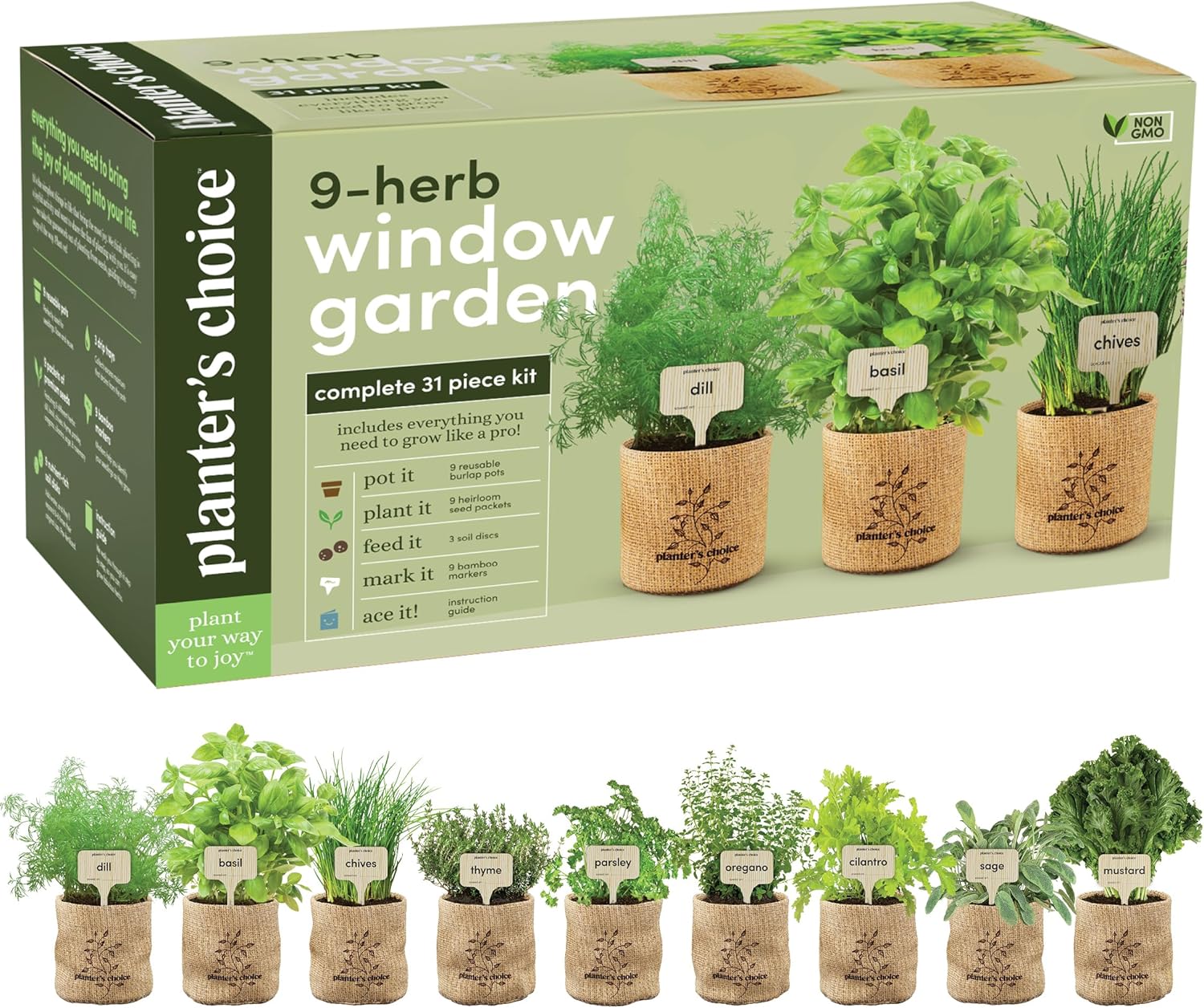 Planter's Choice Herb Indoor Garden Kit; photo courtesy of Planter's Choice